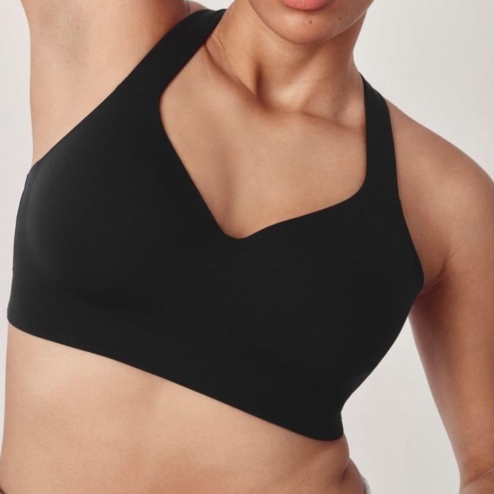 CHANTELLE 2948 HIGH IMPACT WIREFREE SPORTS BRA BLACK SIZE XL NWOT - Picture 3 of 7